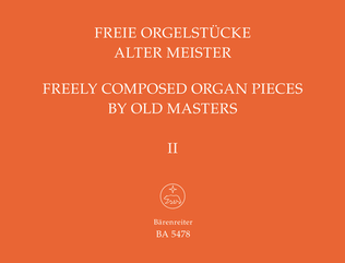 Book cover for Freely Composed Organ pieces by Old Masters