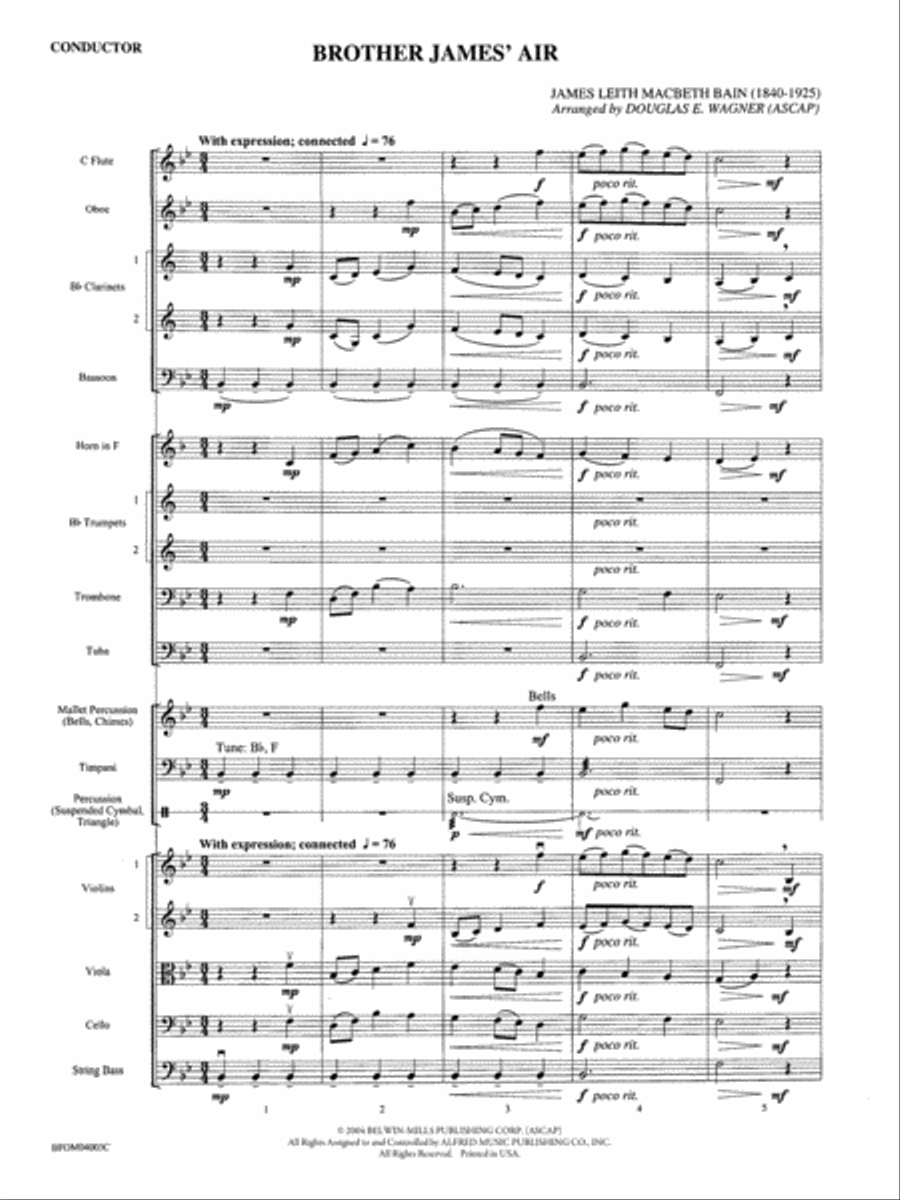 Brother James' Air: Score Full Orchestra scores gallery preview page 2