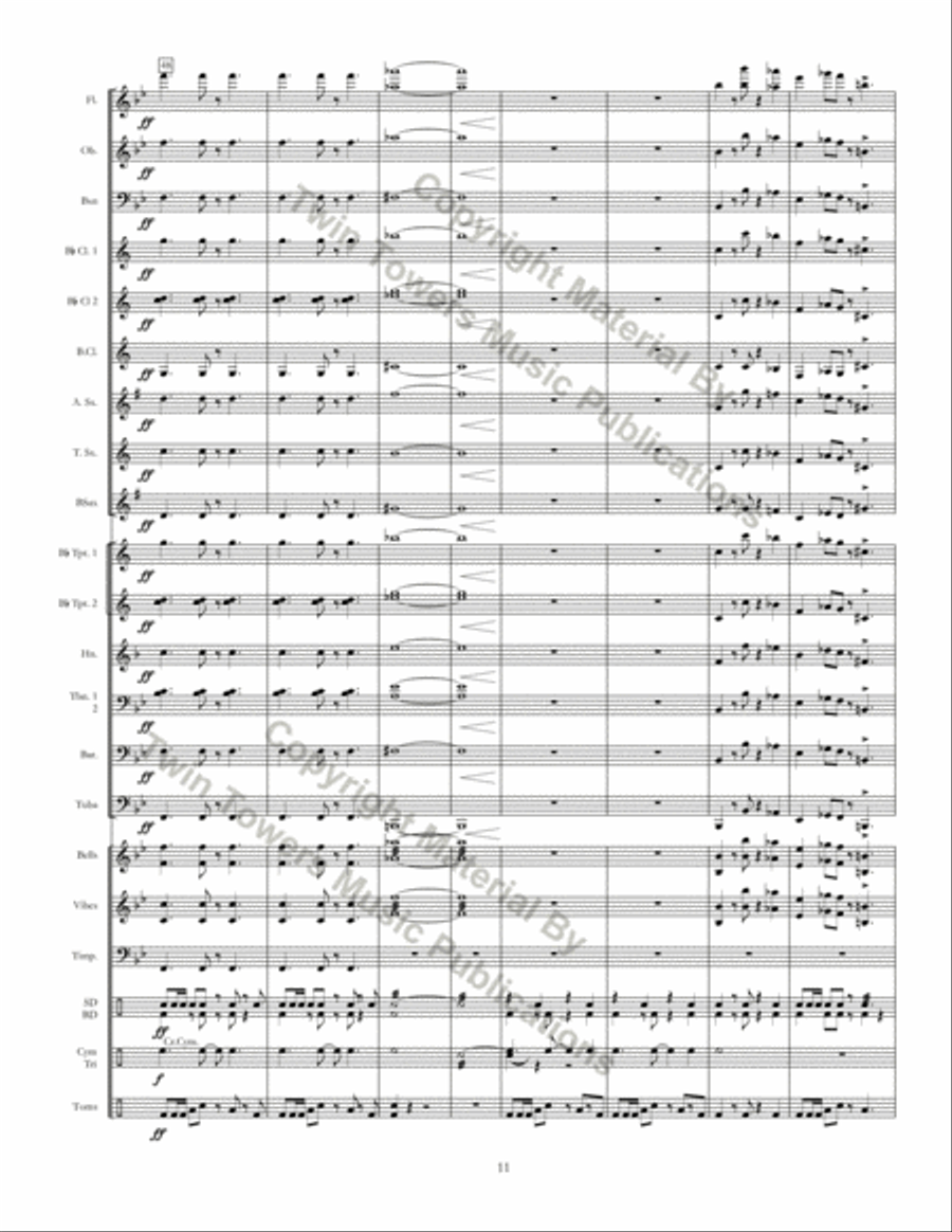 Ritmo Della Terra Concert Band scores gallery preview page 11