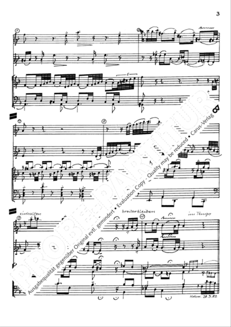 Orgelkonzert in C Oboe scores gallery preview page 4