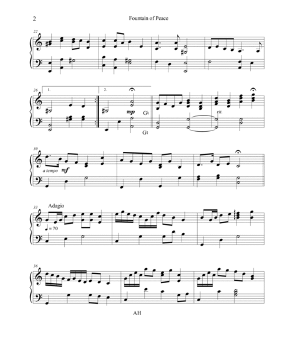 Fountain of Peace Chamber Music scores gallery preview page 2