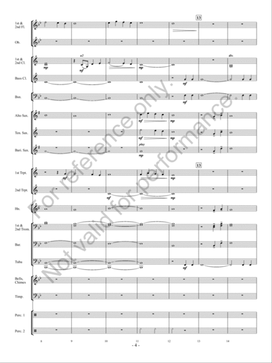 Hope Springs Eternal Concert Band scores gallery preview page 3