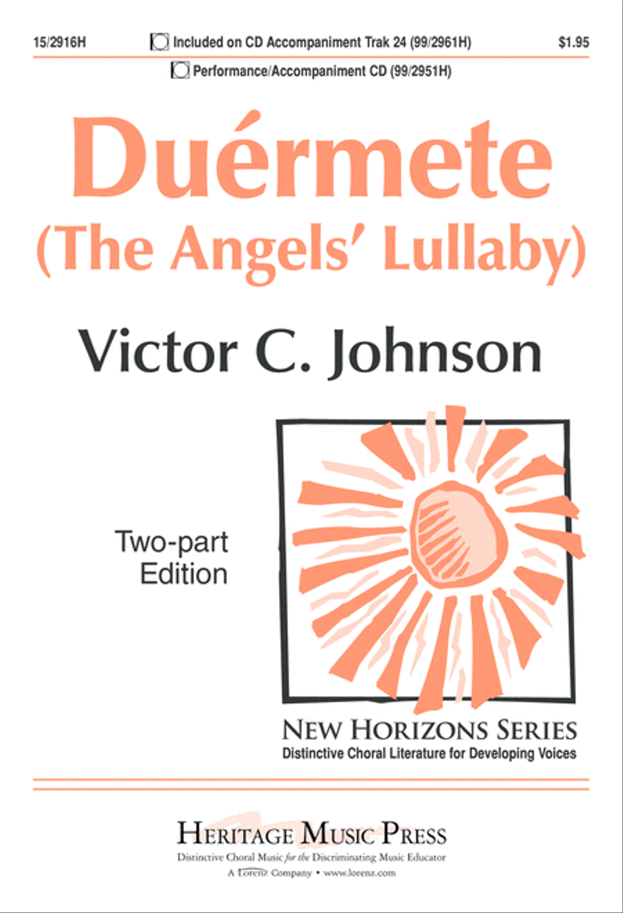 Duérmete (The Angels' Lullaby) 2-Part scores gallery preview page 2