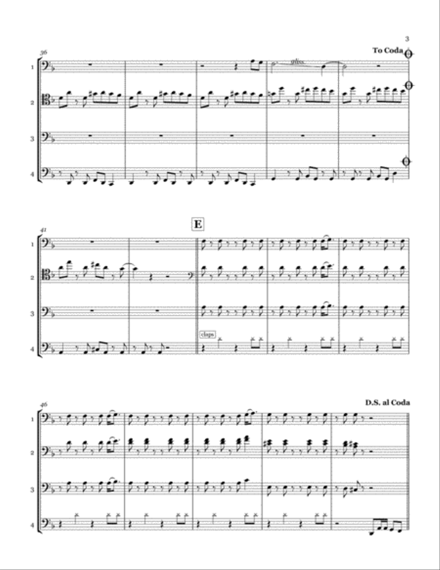 Bad Guy Cello scores gallery preview page 3