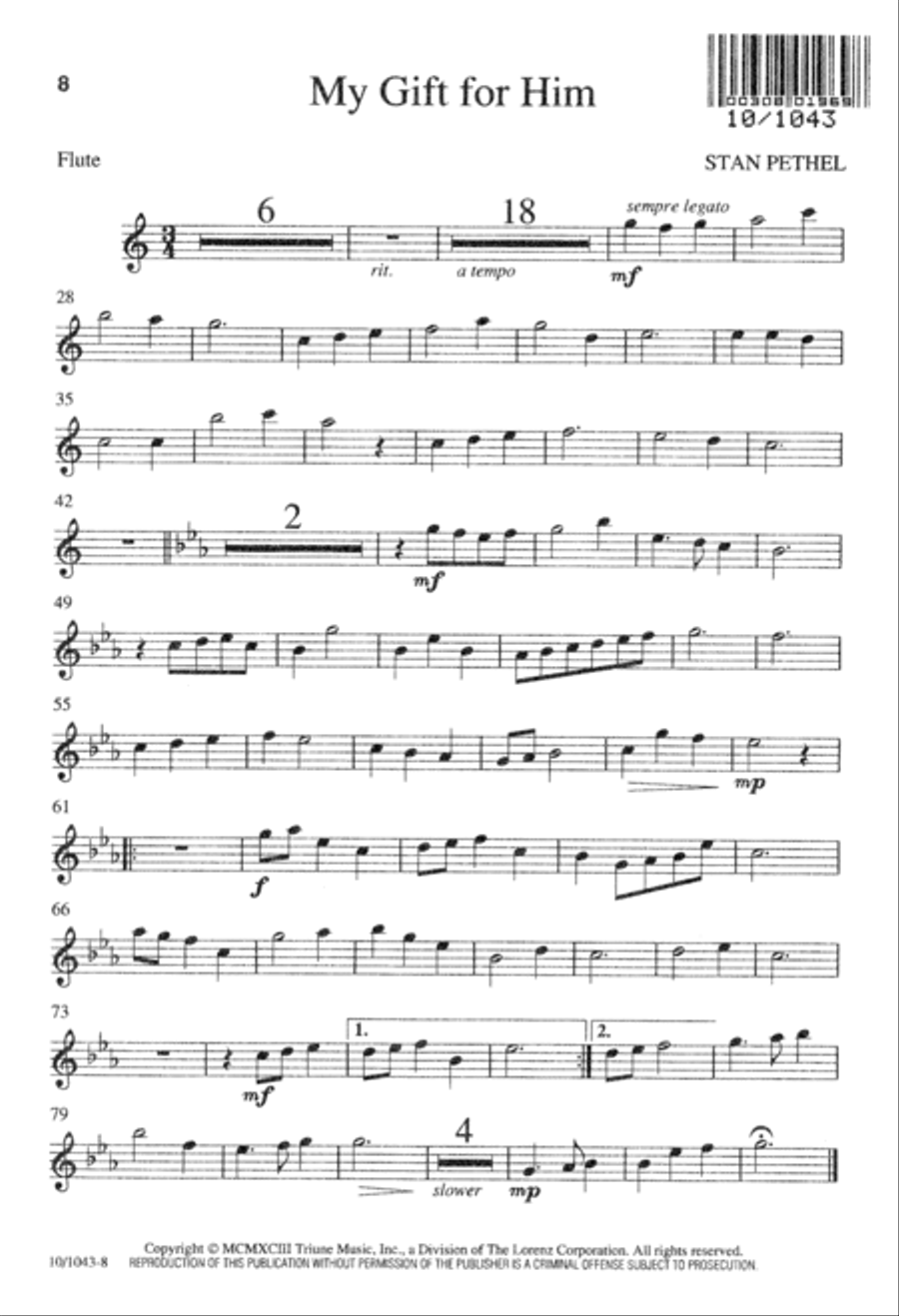 My Gift for Him My Gift for Him 4-Part scores gallery preview page 9