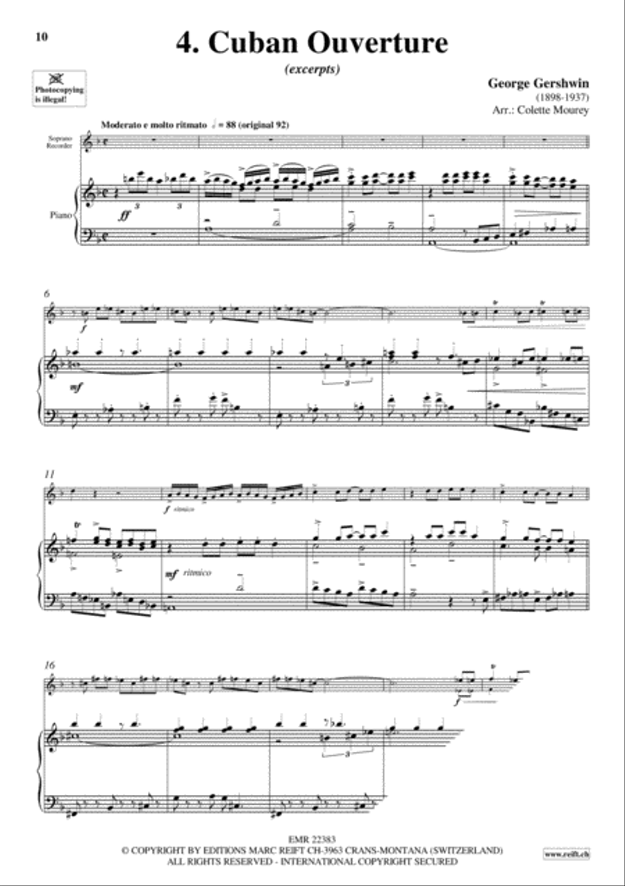 Gershwin 20 Greatest Hits Soprano Recorder scores gallery preview page 6