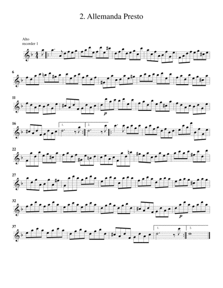 Trio sonata, Op.4, no.12 (arrangement for 3 recorders)