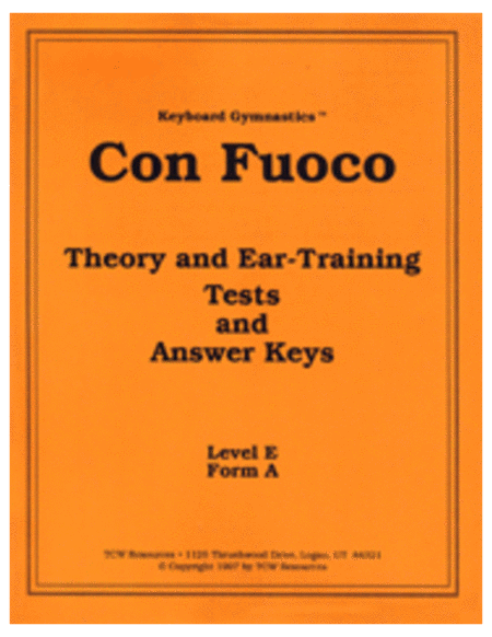 Con Fuoco Theory and Ear-Training Answer Key
