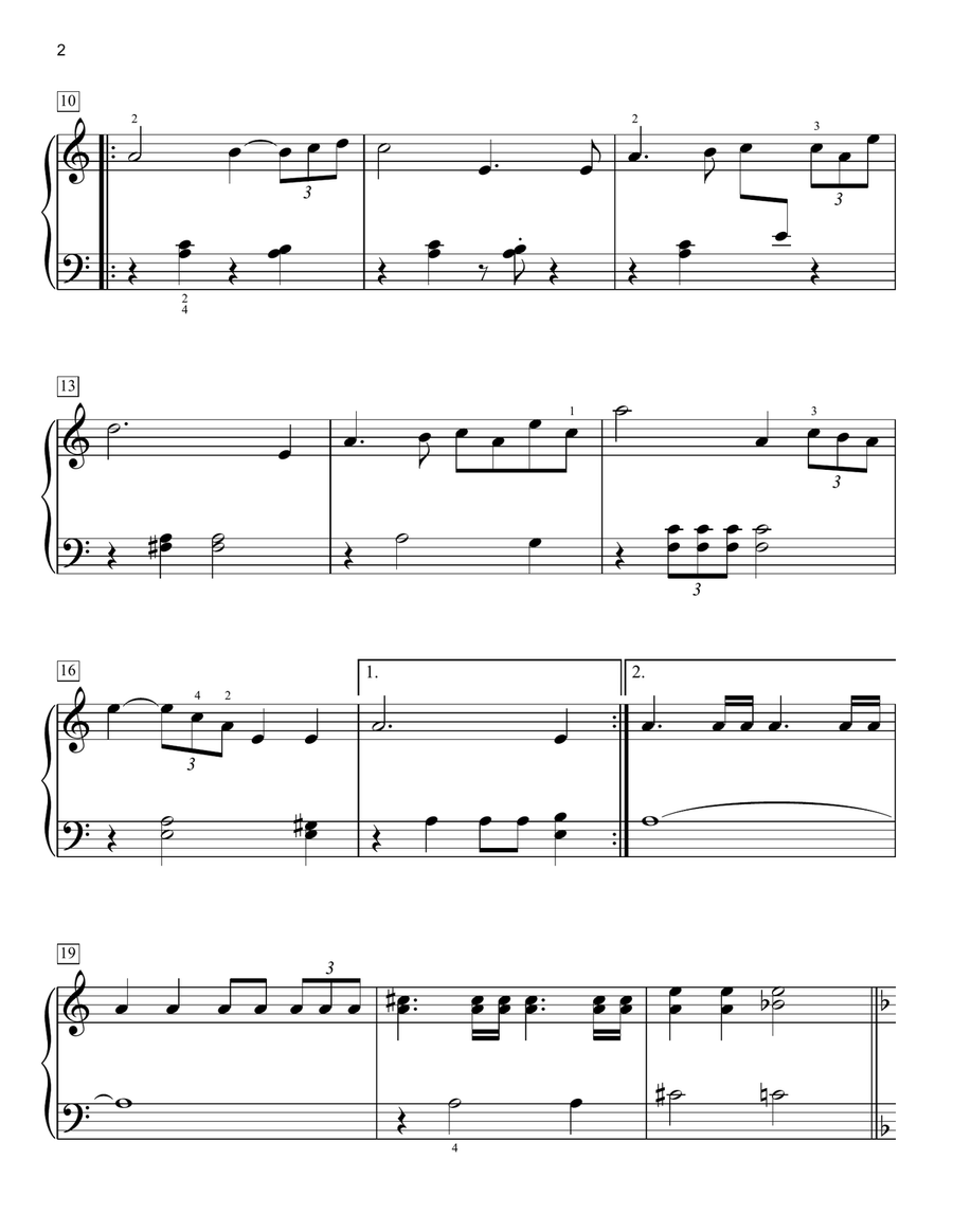 Throne Room and End Title (from Star Wars: A New Hope) Easy Piano scores gallery preview page 2