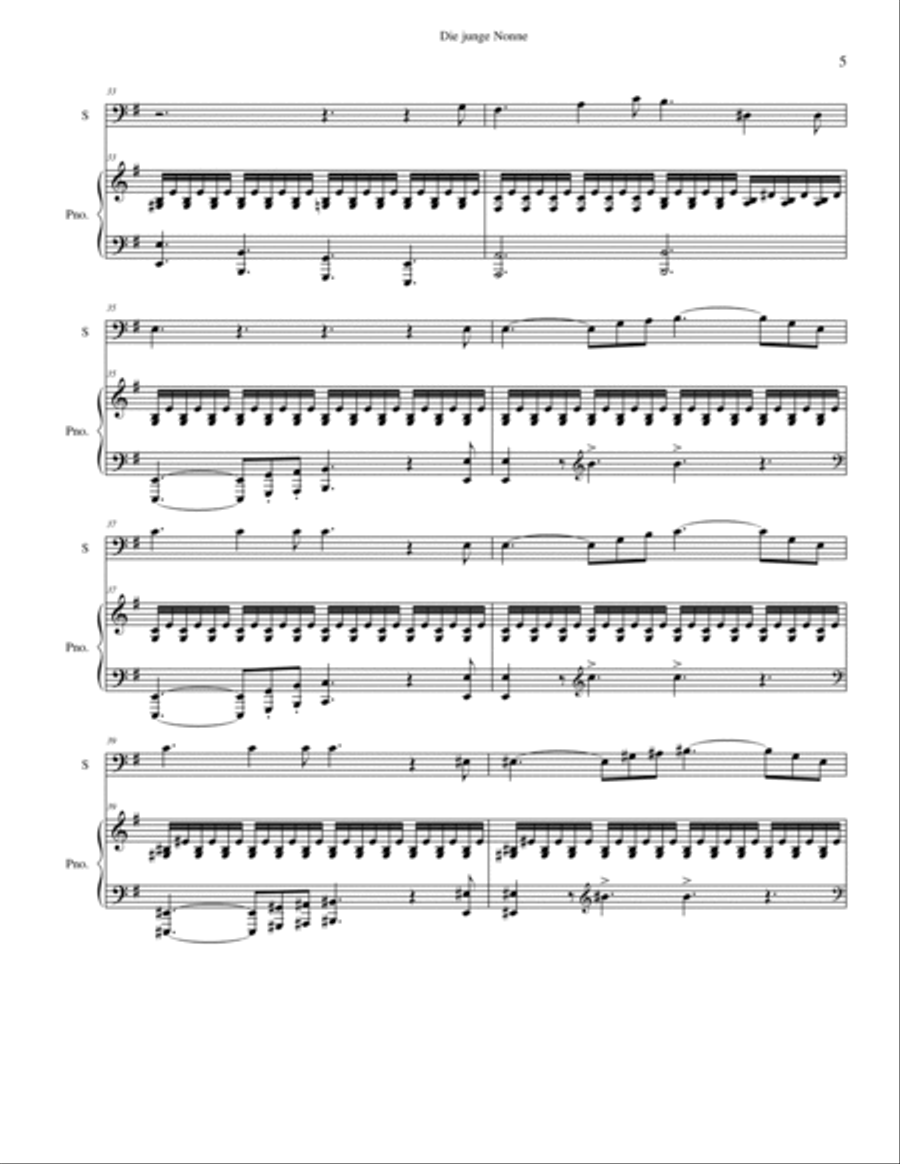 Six Schubert Art Songs - cello and piano Voice Solo scores gallery preview page 5