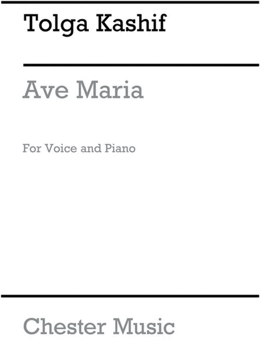 Tolga Kashif Ave Maria Voice Piano