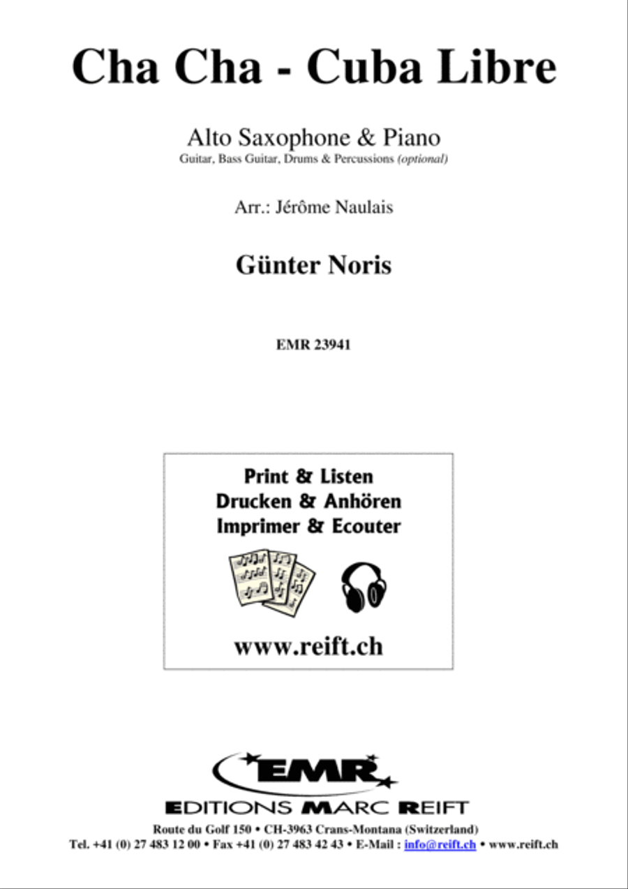 Cha Cha - Cuba Libre Cha Cha - Cuba Libre Alto Saxophone scores gallery preview page 2