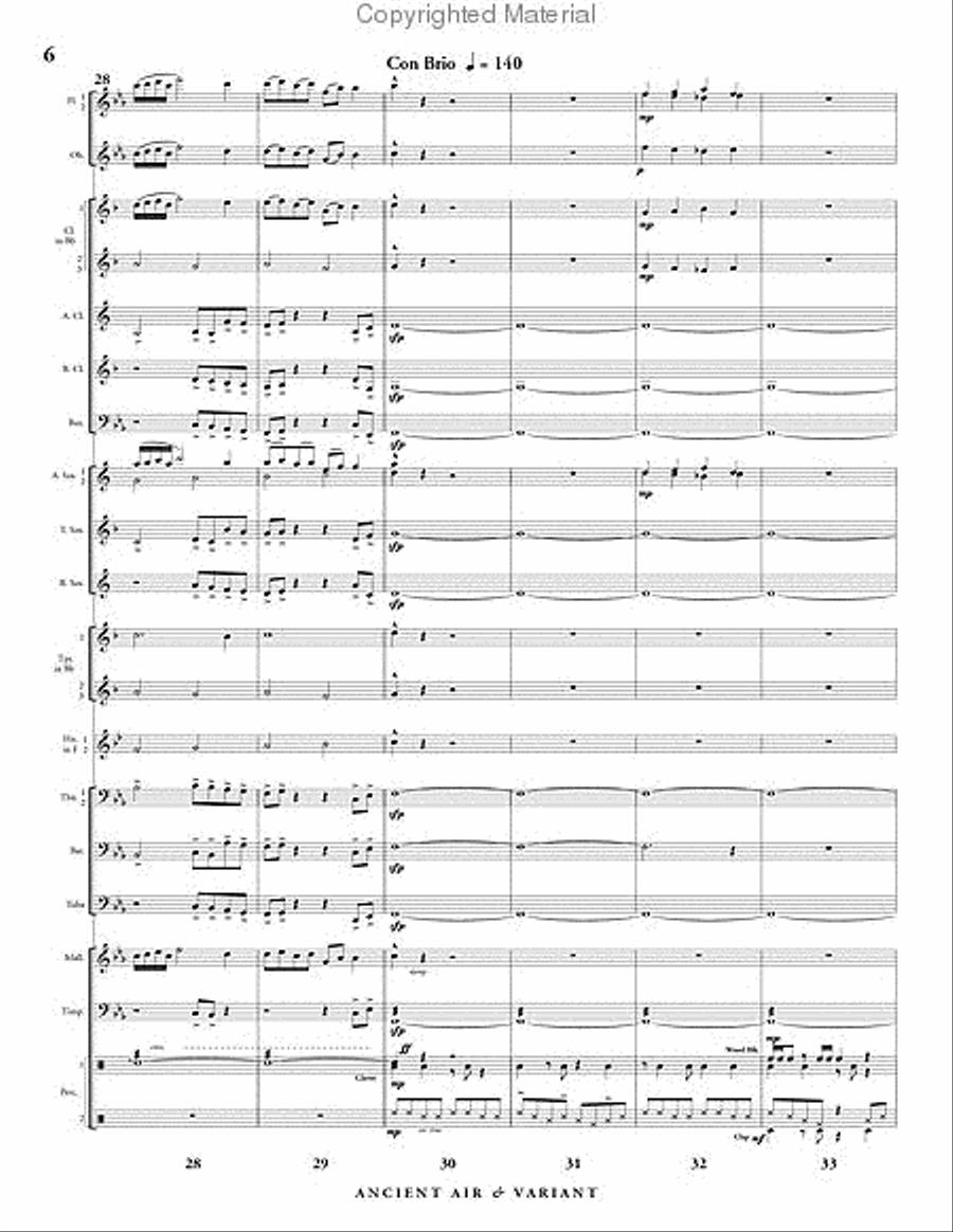 Ancient Air & Variant Ancient Air & Variant Concert Band scores gallery preview page 7
