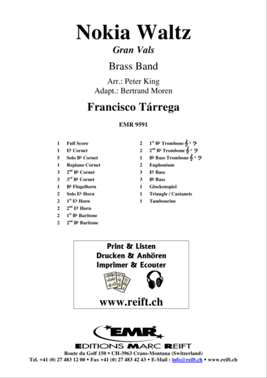 Nokia Waltz Nokia Waltz Brass Band scores gallery preview page 2
