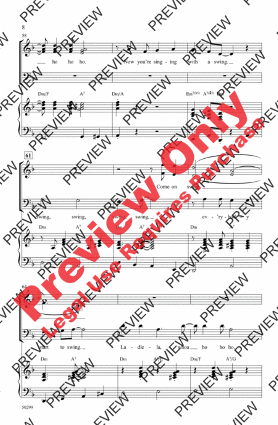 Sing, Sing, Sing Sing, Sing, Sing 3-Part scores gallery preview page 8