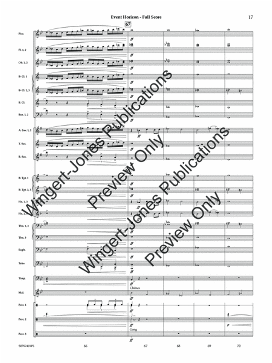 Event Horizon (Score) Concert Band scores gallery preview page 18