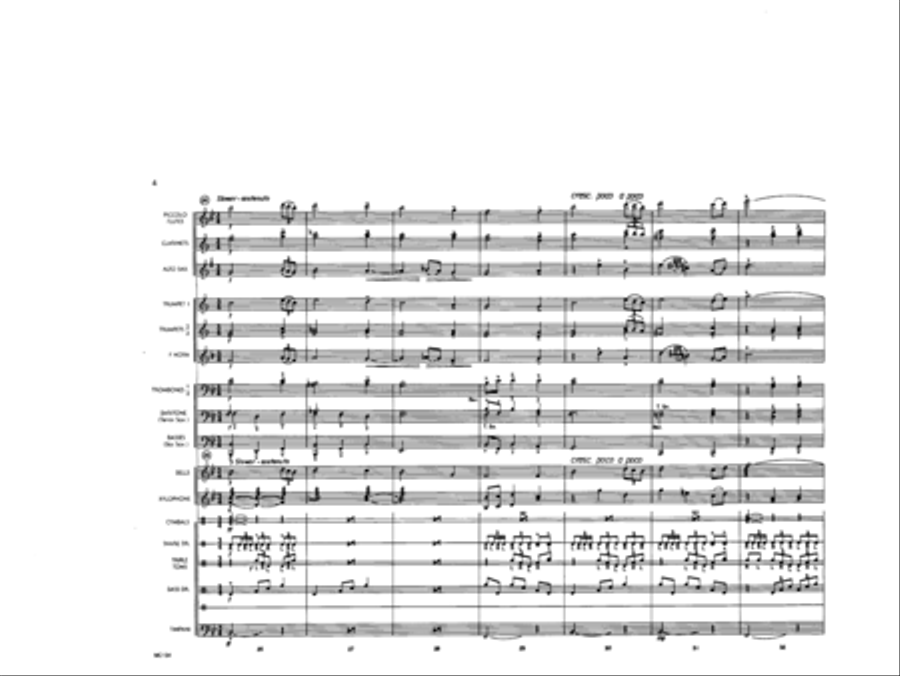 Amazing Grace Marching Band scores gallery preview page 5