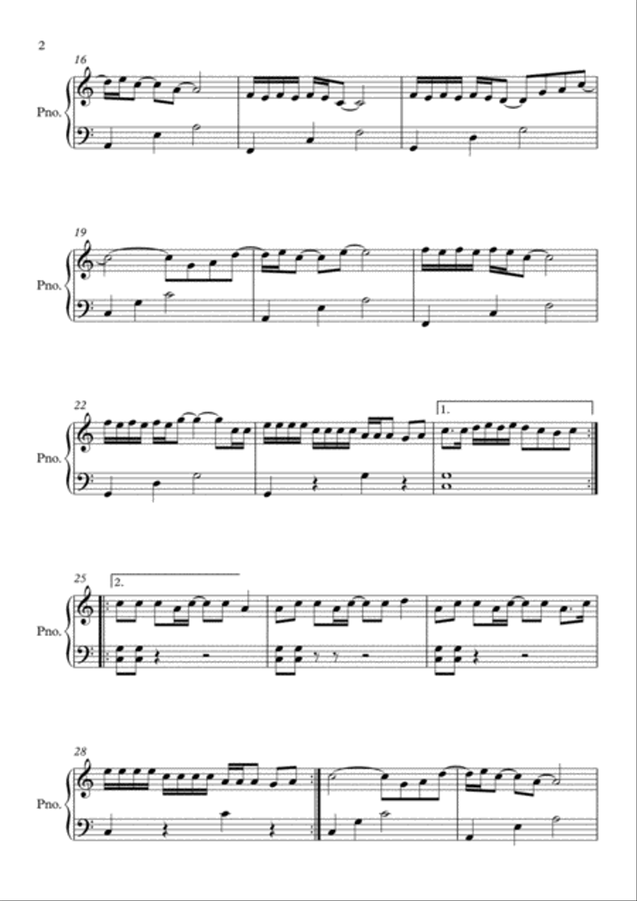 Me! Me! Easy Piano scores gallery preview page 2