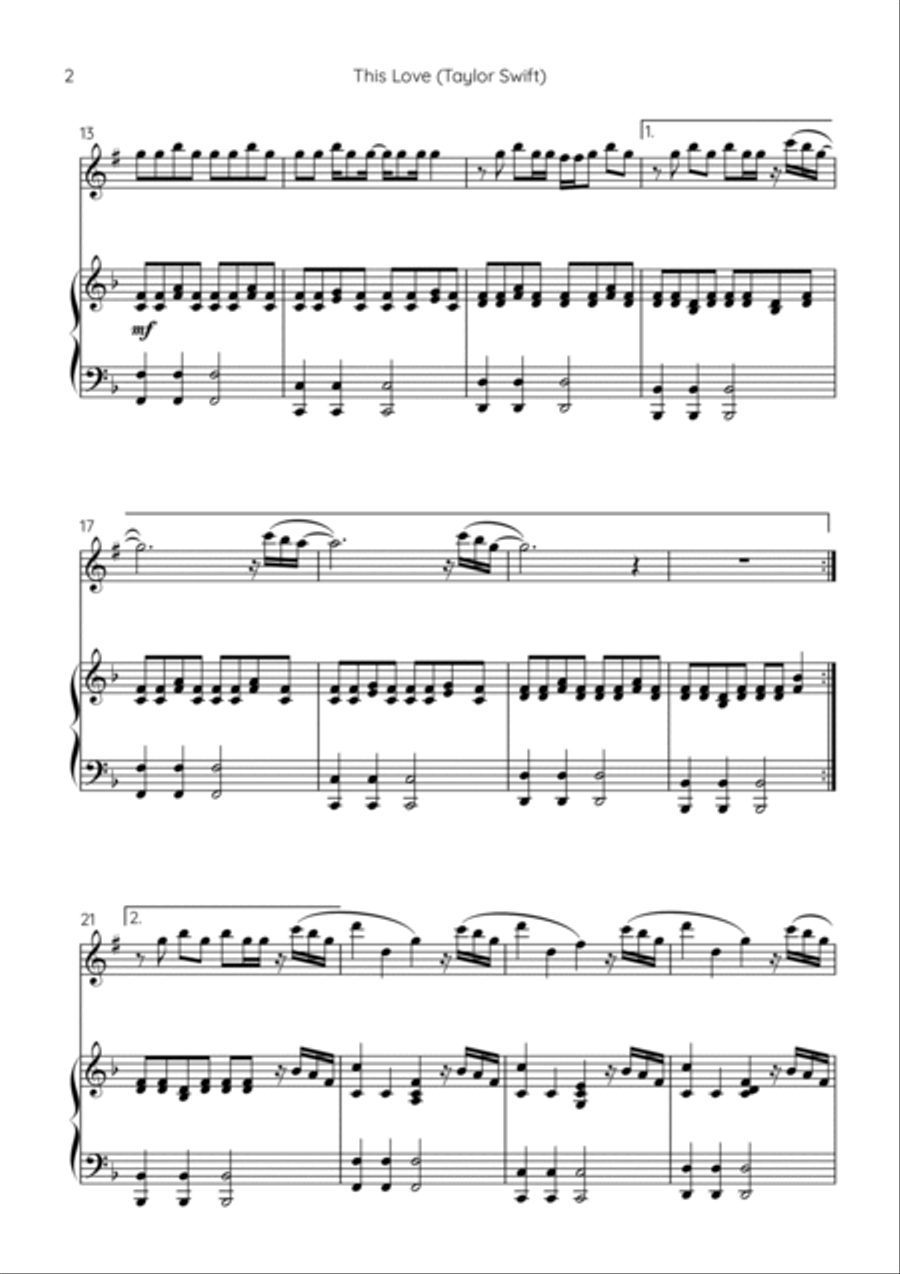 This Love Soprano Saxophone scores gallery preview page 2