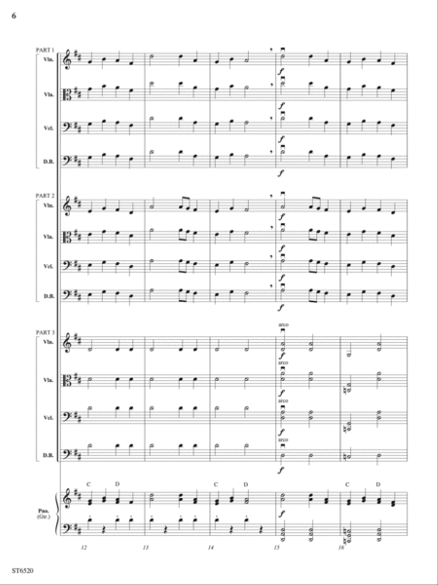 Gaelic Castle: Score String Orchestra scores gallery preview page 6