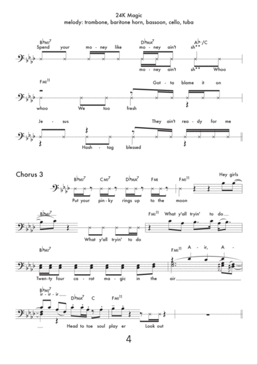 24K Magic Small Ensemble scores gallery preview page 4