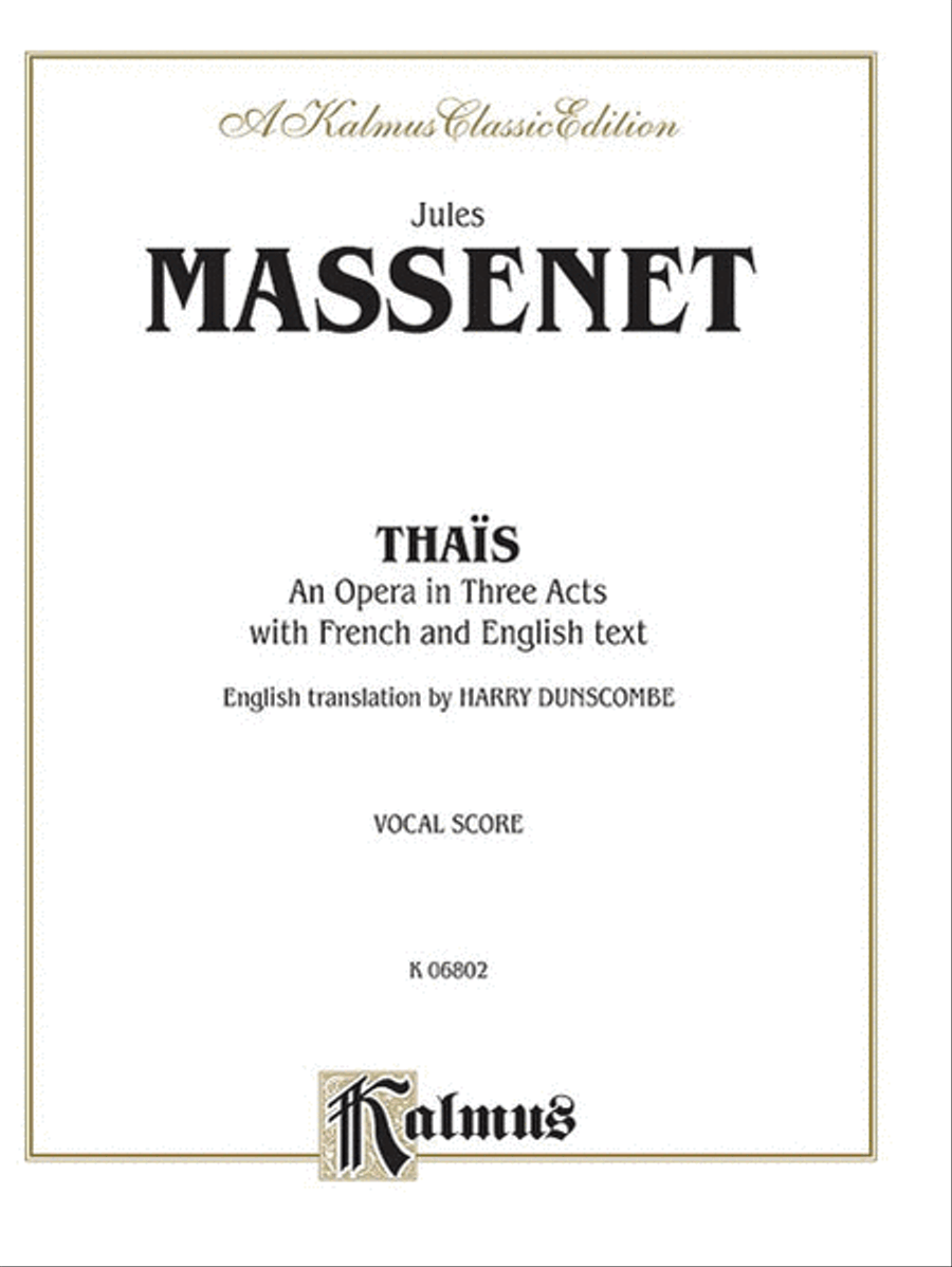 Thaïs Thaïs Voice scores gallery preview page 1