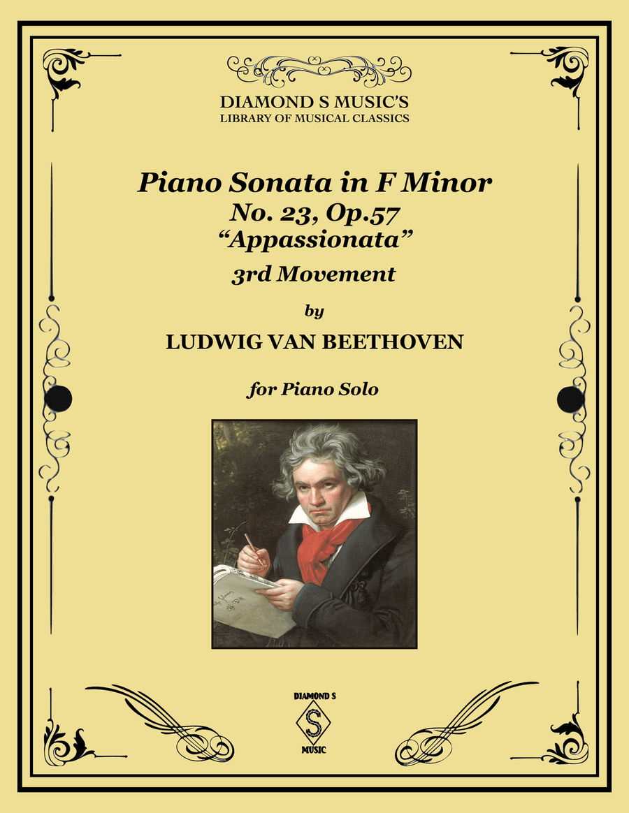 Piano Sonata No. 23, Op. 57 - APPASSIONATA - 3rd Movement - Beethoven Piano Solo scores gallery preview page 1