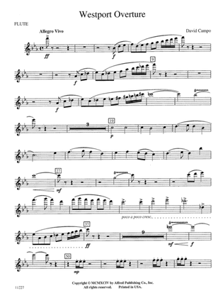 Westport Overture: Flute