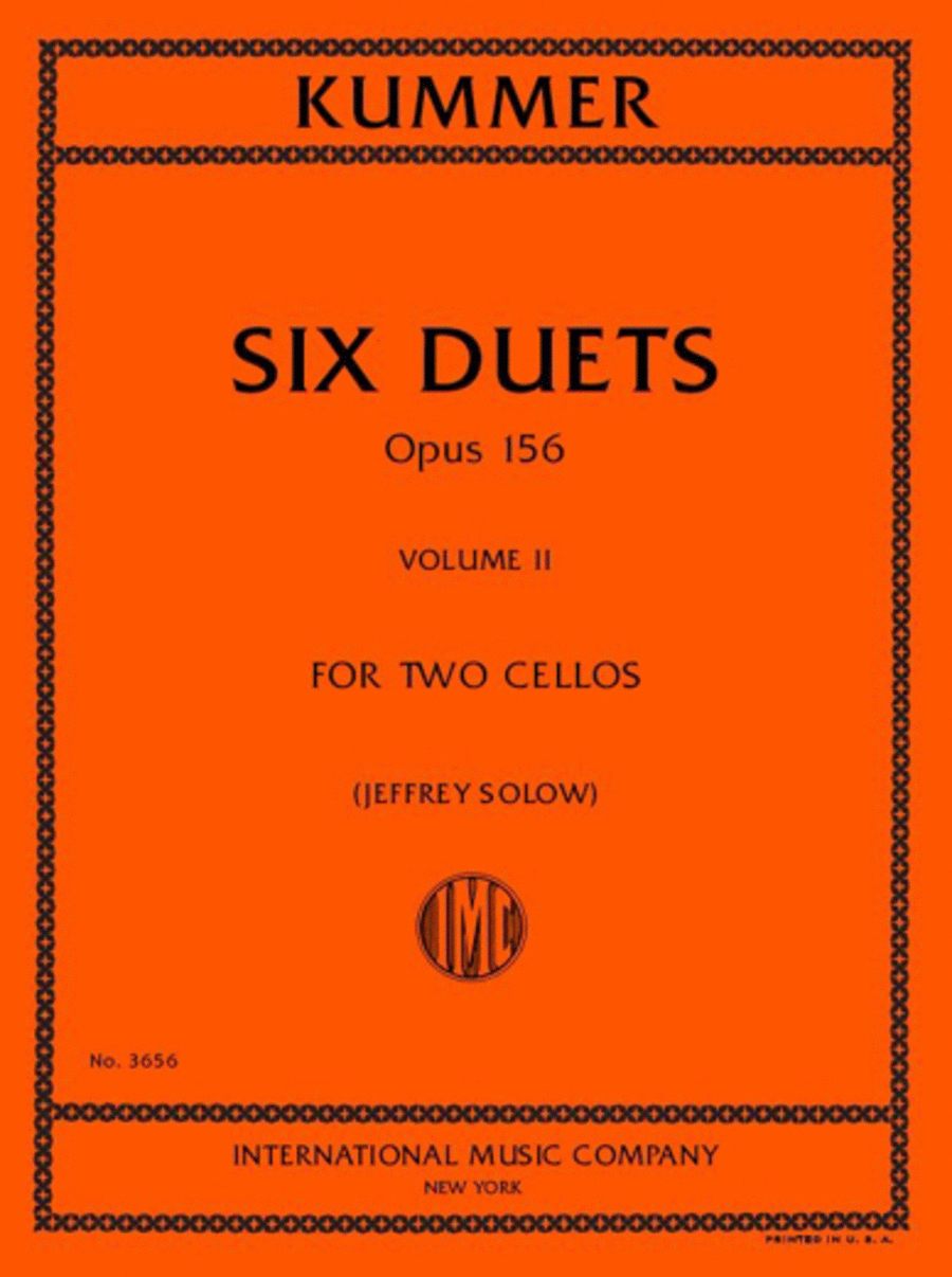 Six Duets, Opus 156 - Volume II