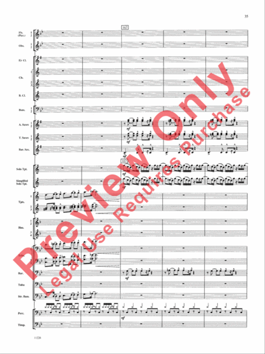American Jazz Suite American Jazz Suite Concert Band scores gallery preview page 36