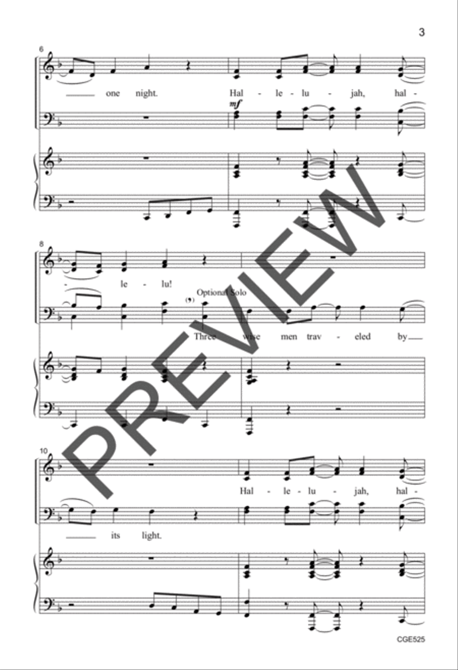 Come and See the Child (SATB) 4-Part scores gallery preview page 3