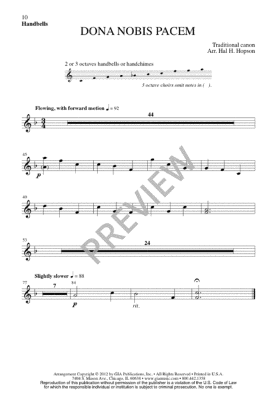 Dona Nobis Pacem Dona Nobis Pacem 3-Part scores gallery preview page 9