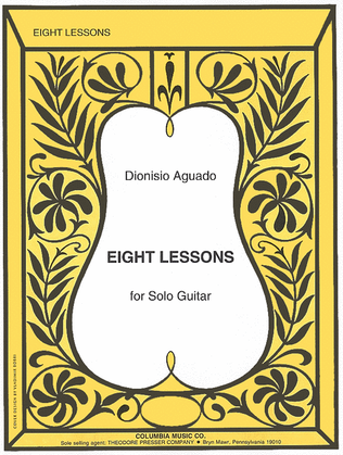 Book cover for 8 Lessons for Solo Guitar