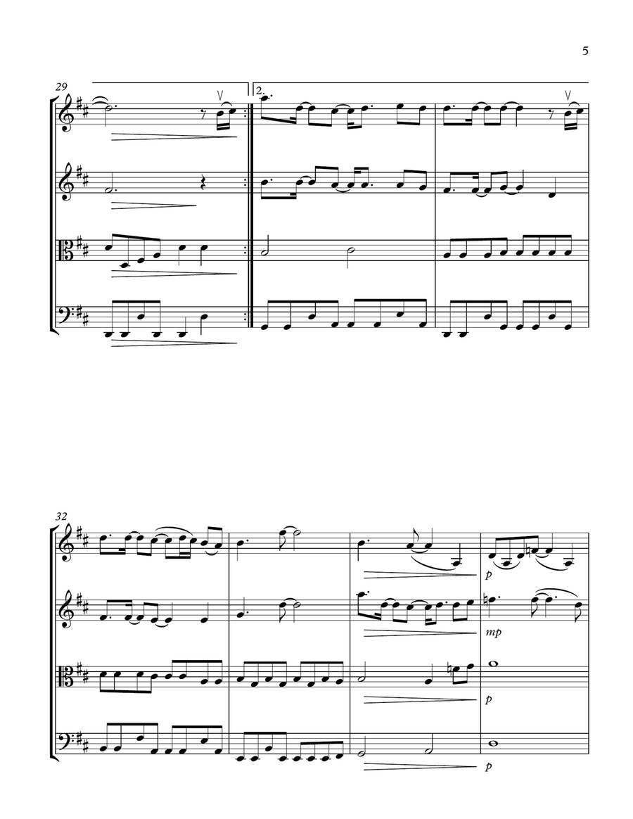 That's The Way It Is String Quartet scores gallery preview page 5