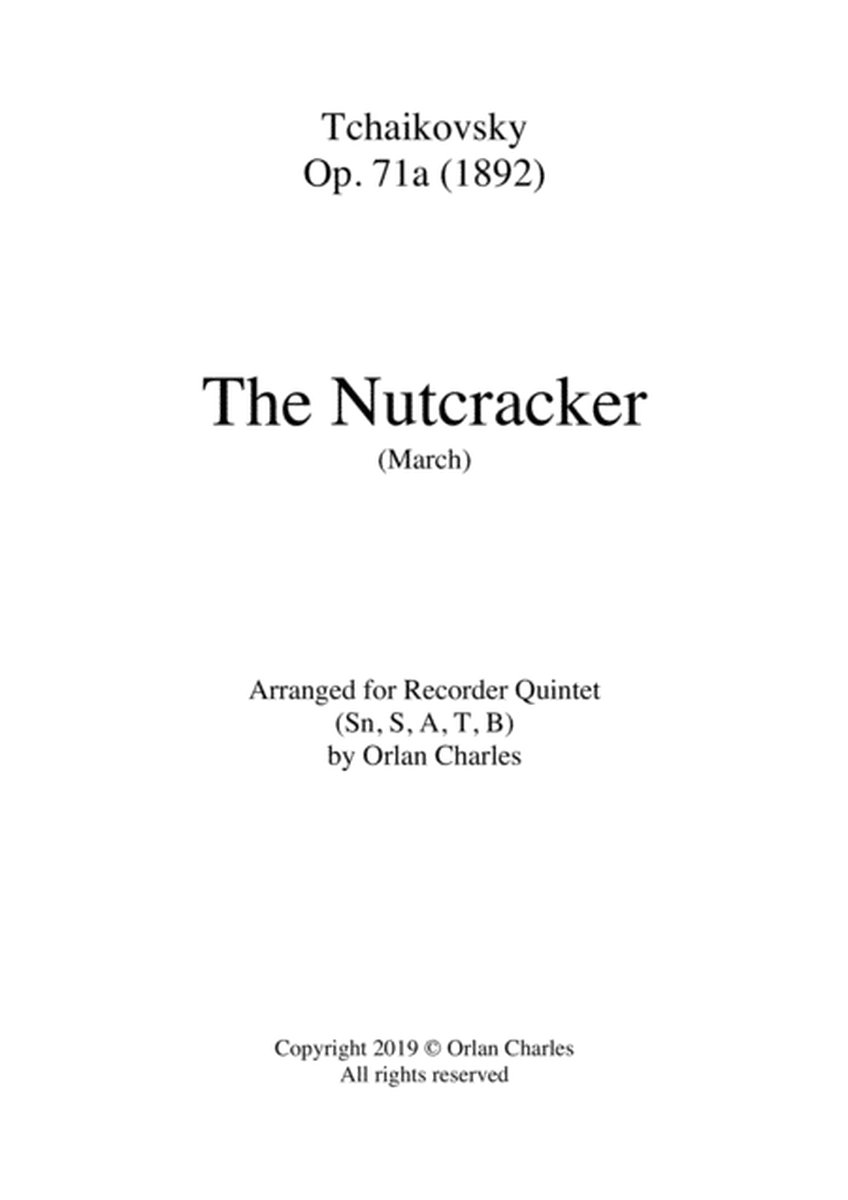 Tchaikovsky - The Nutcracker - March - for recorder quintet image number null