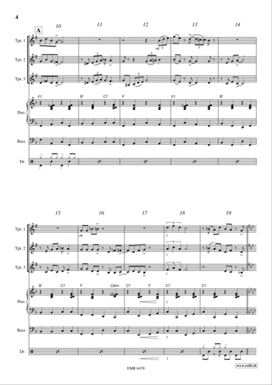 St. Louis Blues Trumpet Trio scores gallery preview page 4