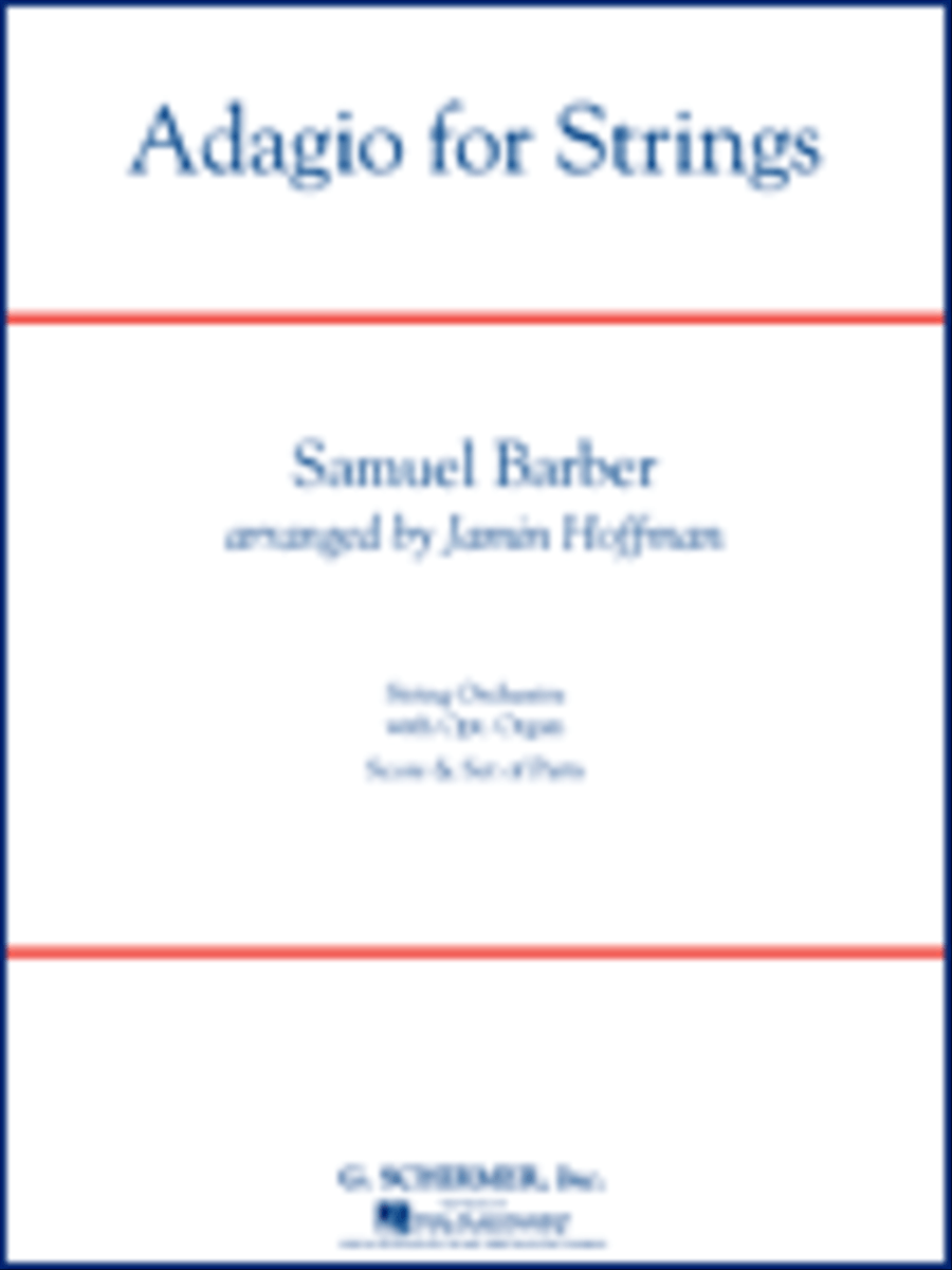 Adagio For Strings - Score Only String Orchestra scores gallery preview page 1