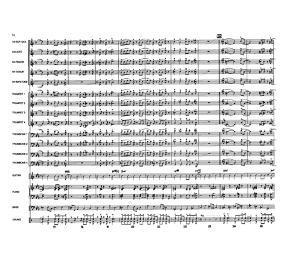 The Day We Called It A Night Jazz Ensemble scores gallery preview page 14