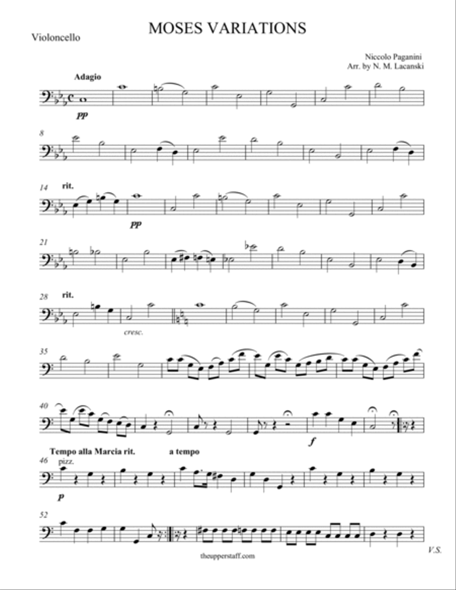 Moses Variations String Orchestra scores gallery preview page 3