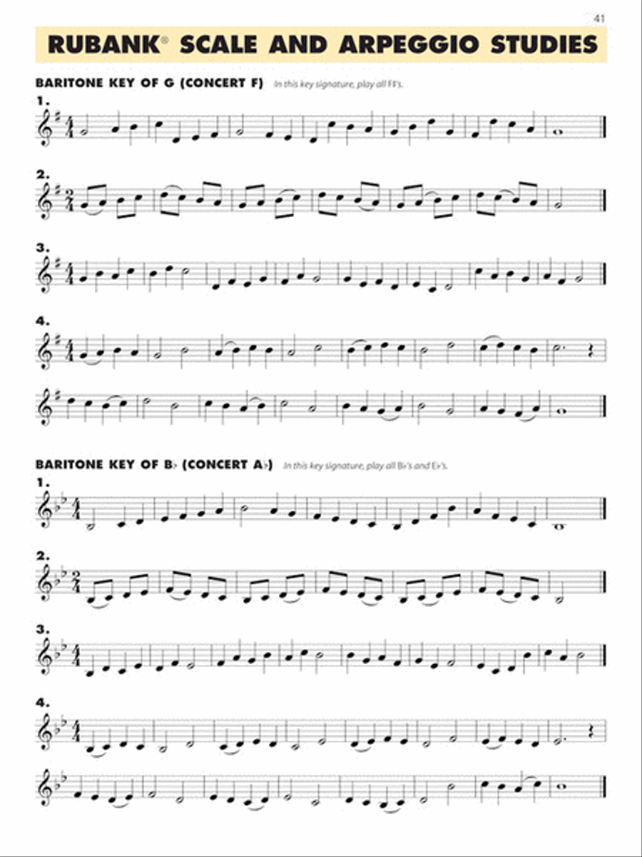 Essential Elements for Band – Baritone T.C. Book 1 with EEi Concert Band Methods scores gallery preview page 6