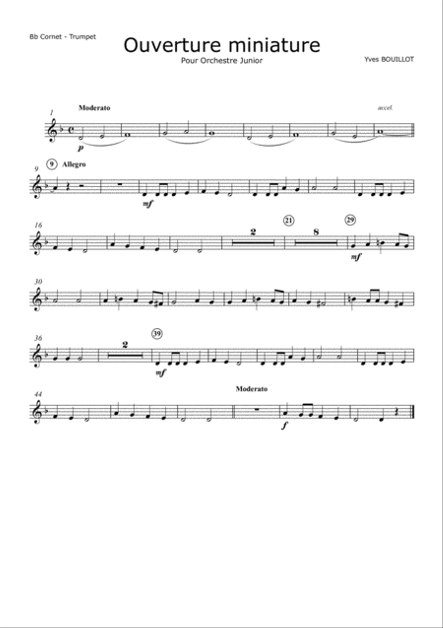 Ouverture Miniature Concert Band scores gallery preview page 6
