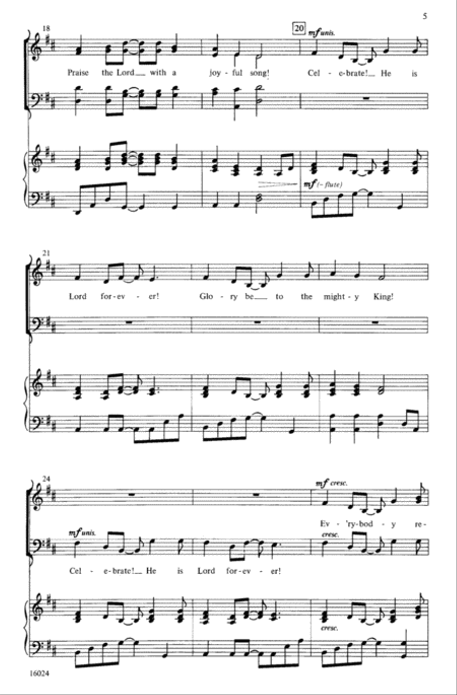 African Psalm African Psalm 4-Part scores gallery preview page 5