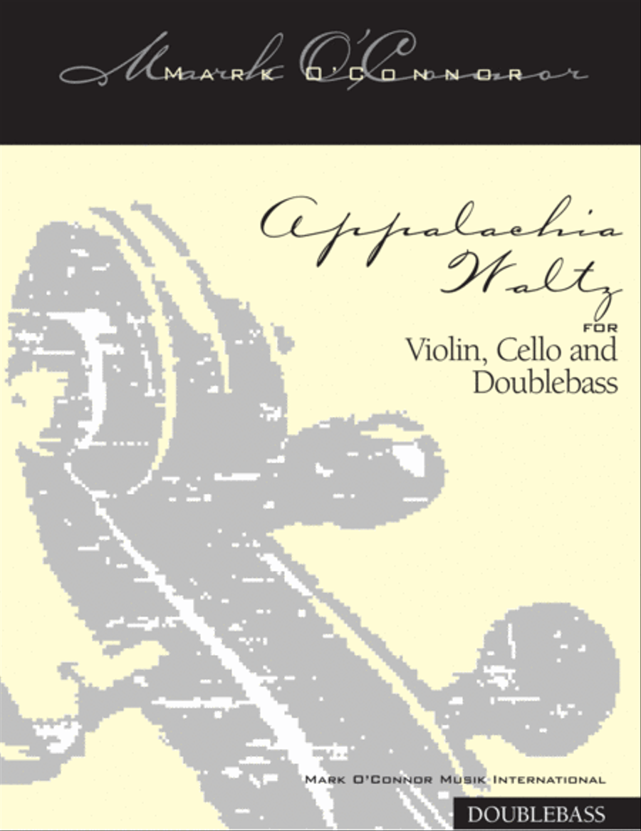 Appalachia Waltz (double bass part - vln, cel, bs) String Trio scores gallery preview page 1