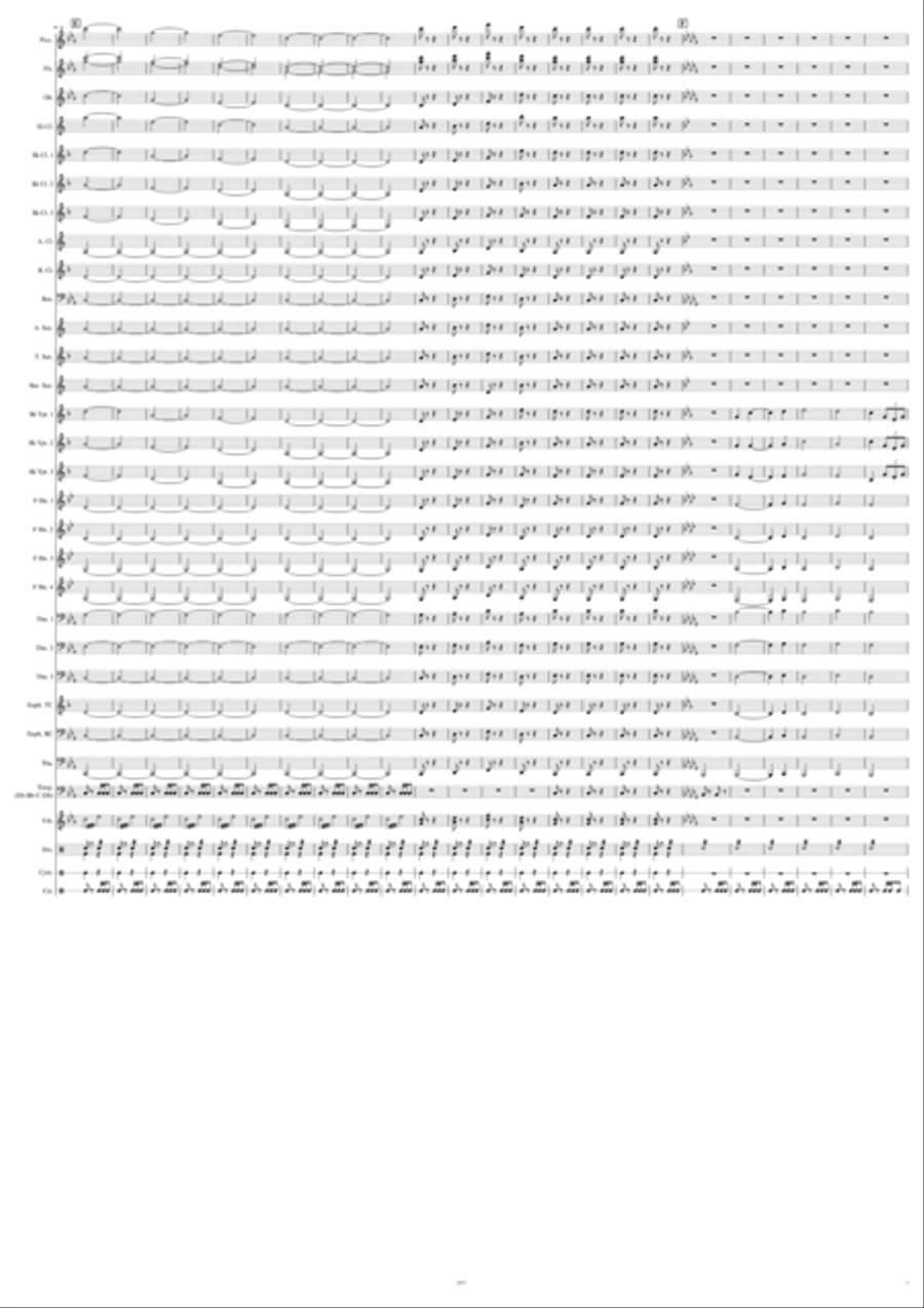 La Senora de la Vera Cruz (The Lady from Vera Cruz) Concert Band scores gallery preview page 3