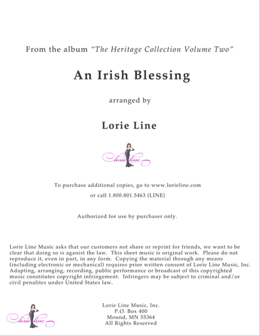 An Irish Blessing Piano Solo scores gallery preview page 1