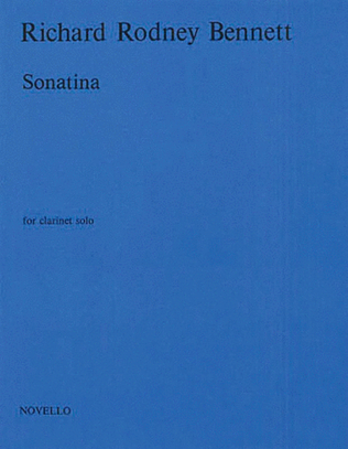 Book cover for Bennett - Sonatina For Clarinet Solo