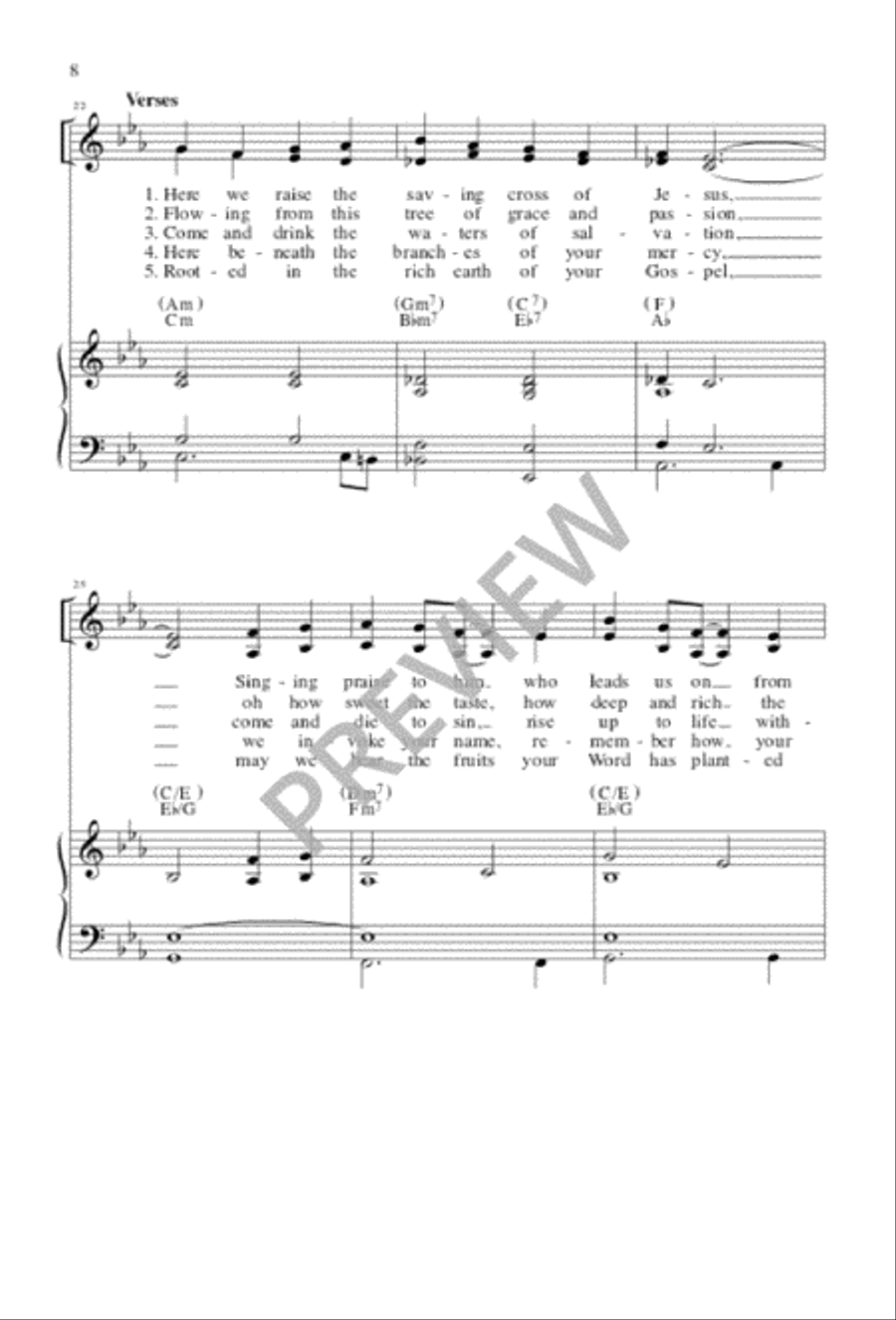 Tree of Life Setting, Holy Communion - Choral edition 4-Part scores gallery preview page 10