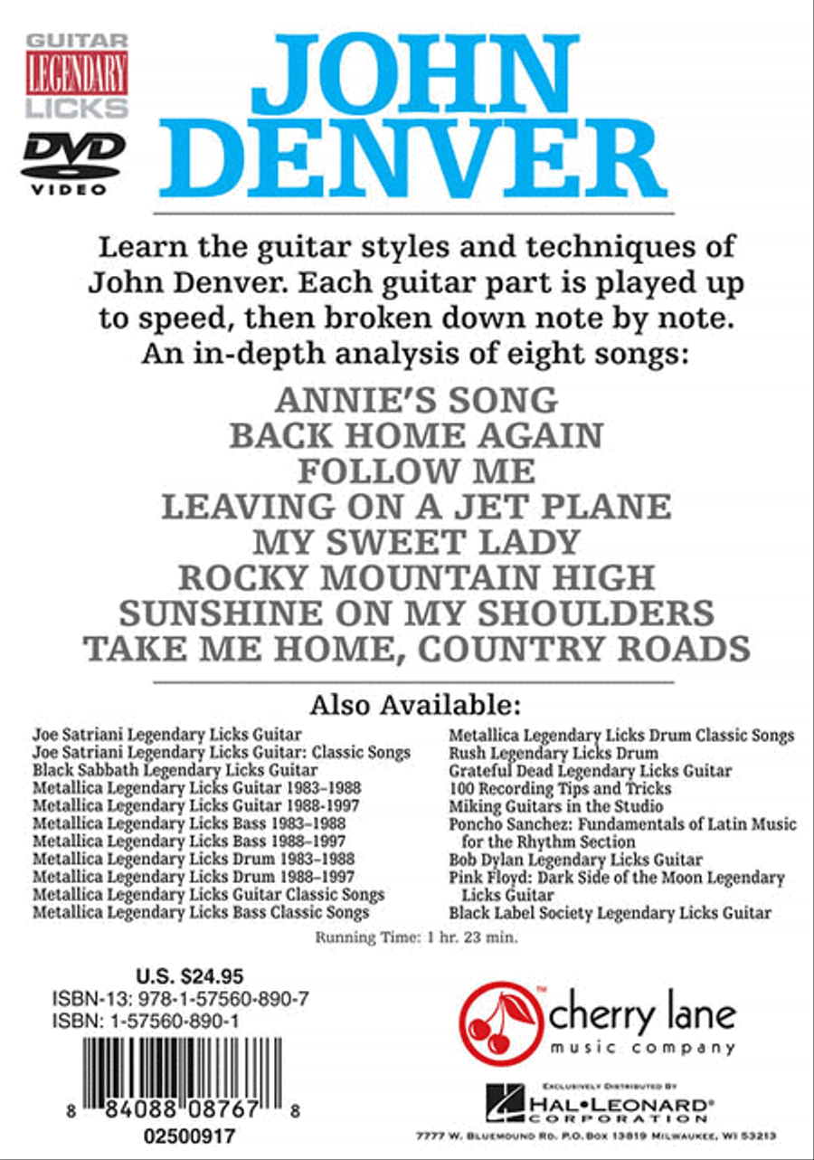 John Denver Legendary Licks Acoustic Guitar scores gallery preview page 2