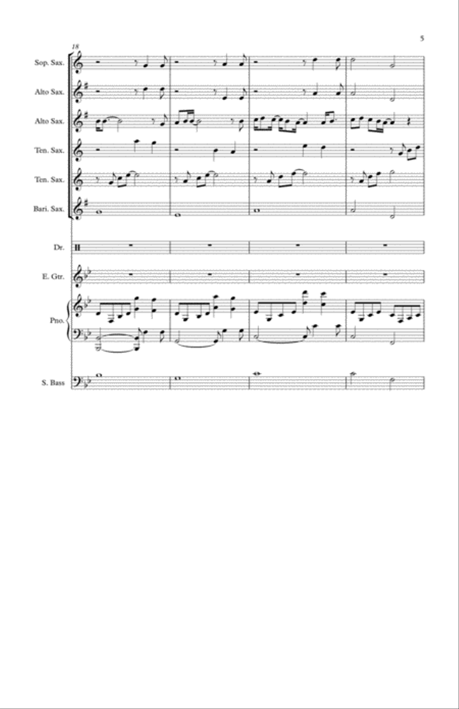 Bohemian Rhapsody Large Ensemble scores gallery preview page 5