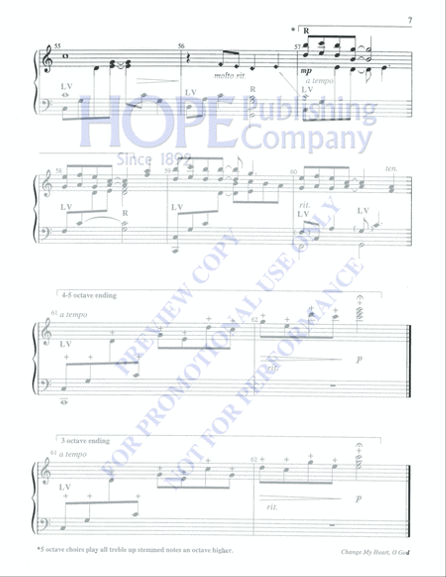 Change My Heart, O God 5-Octaves scores gallery preview page 7